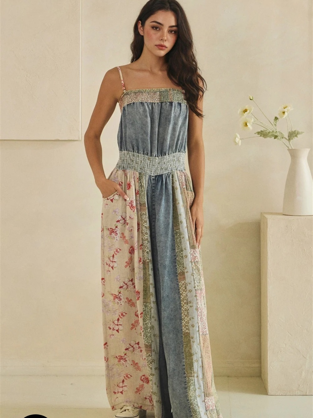 💕NEW! Oli & Hali patchwork jumpsuit - Picture 8 of 11